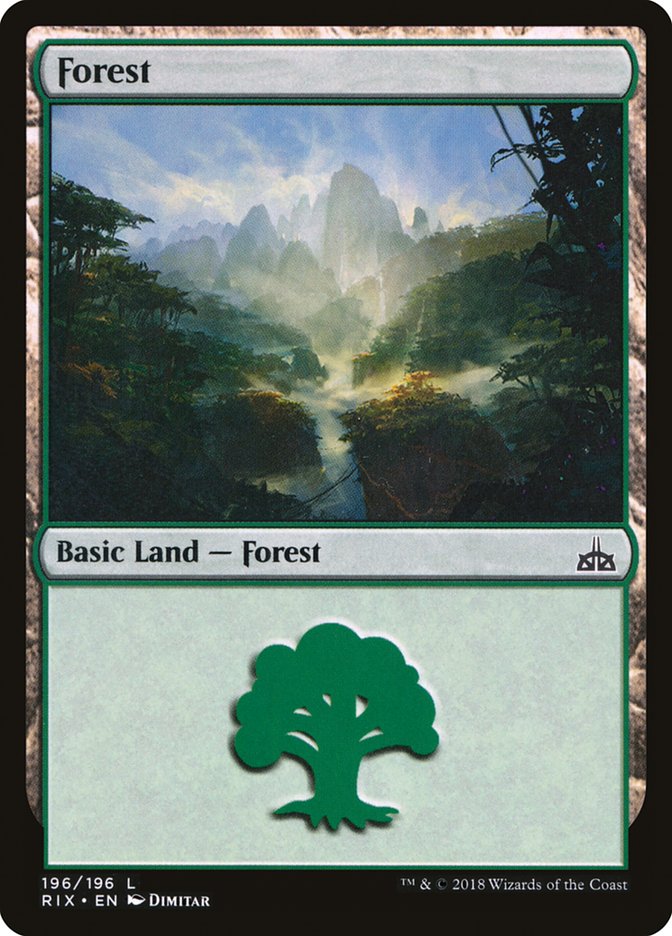 Forest (196) [Rivals of Ixalan] | Chromatic Games