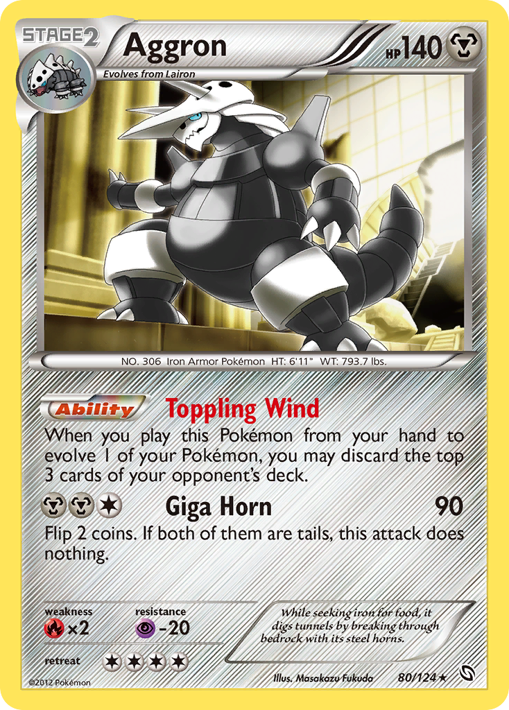 Aggron (80/124) [Black & White: Dragons Exalted] | Chromatic Games