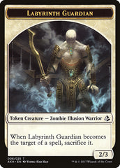 Warrior // Labyrinth Guardian Double-Sided Token [Amonkhet Tokens] | Chromatic Games