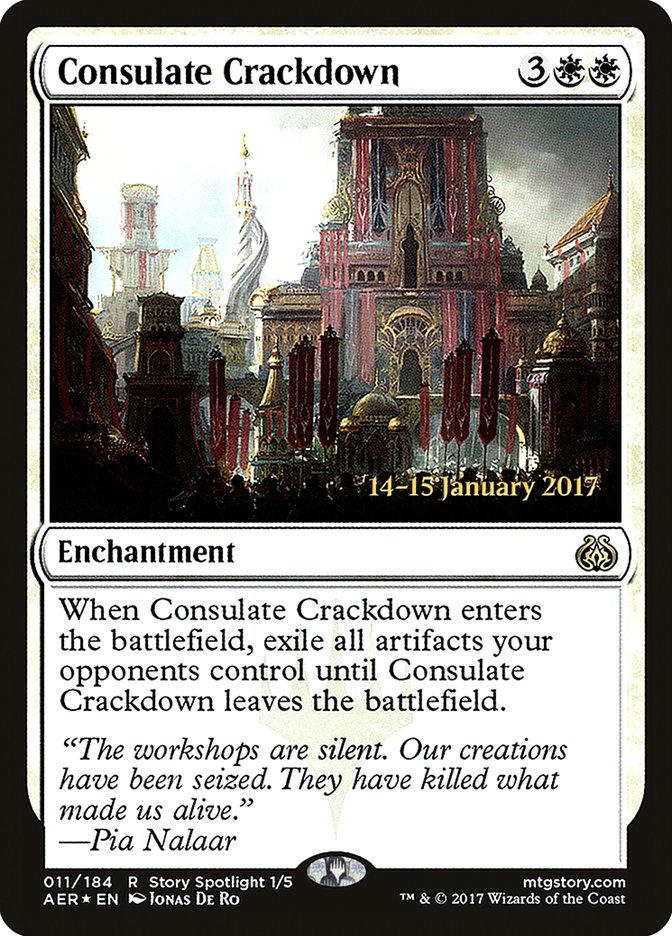 Consulate Crackdown [Aether Revolt Prerelease Promos] | Chromatic Games