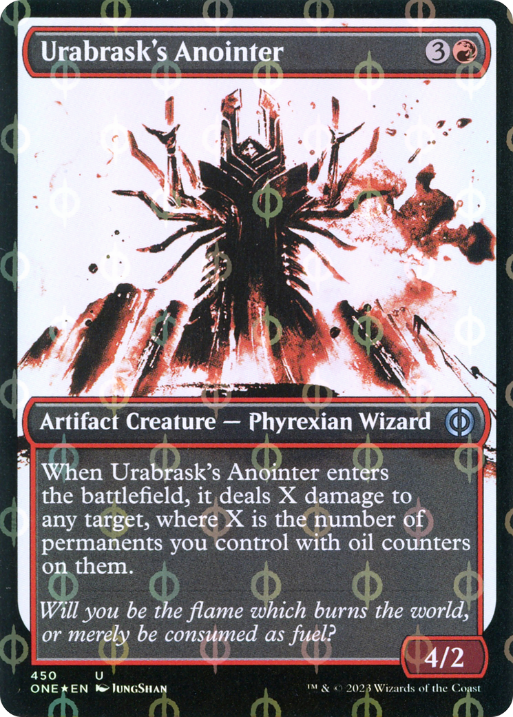 Urabrask's Anointer (Showcase Ichor Step-and-Compleat Foil) [Phyrexia: All Will Be One] | Chromatic Games