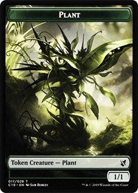 Plant // Morph Double-Sided Token [Commander 2019 Tokens] | Chromatic Games