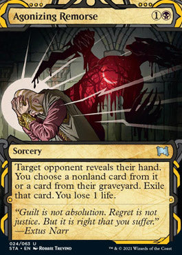 Agonizing Remorse (Foil Etched) [Strixhaven: School of Mages Mystical Archive] | Chromatic Games