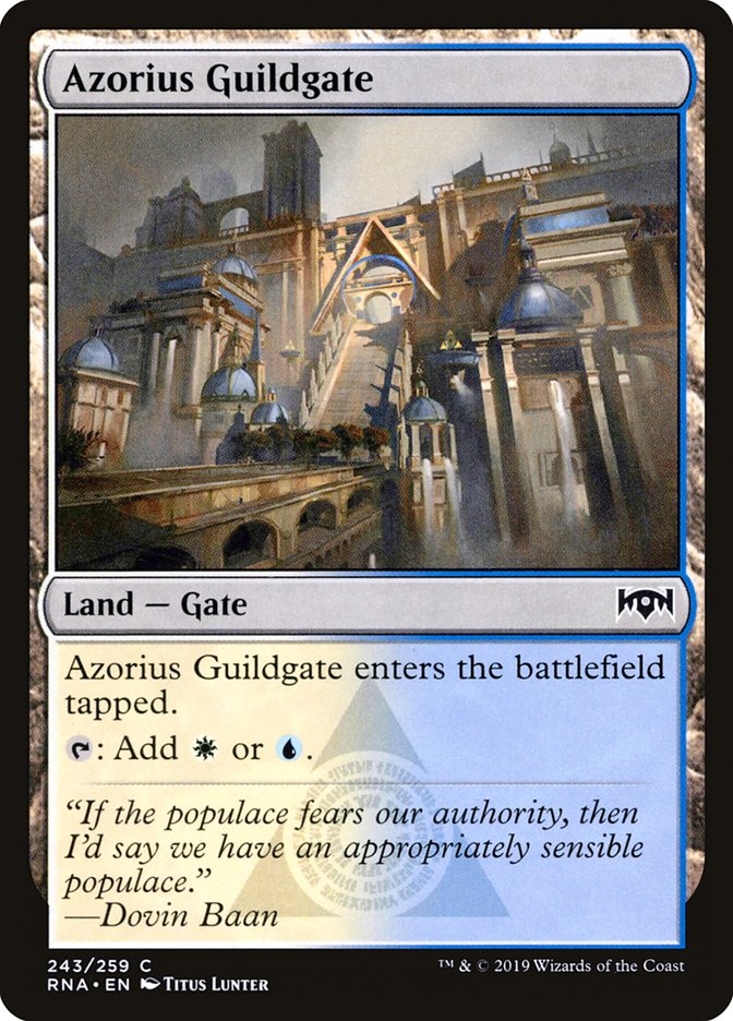 Azorius Guildgate (243/259) [Ravnica Allegiance] | Chromatic Games