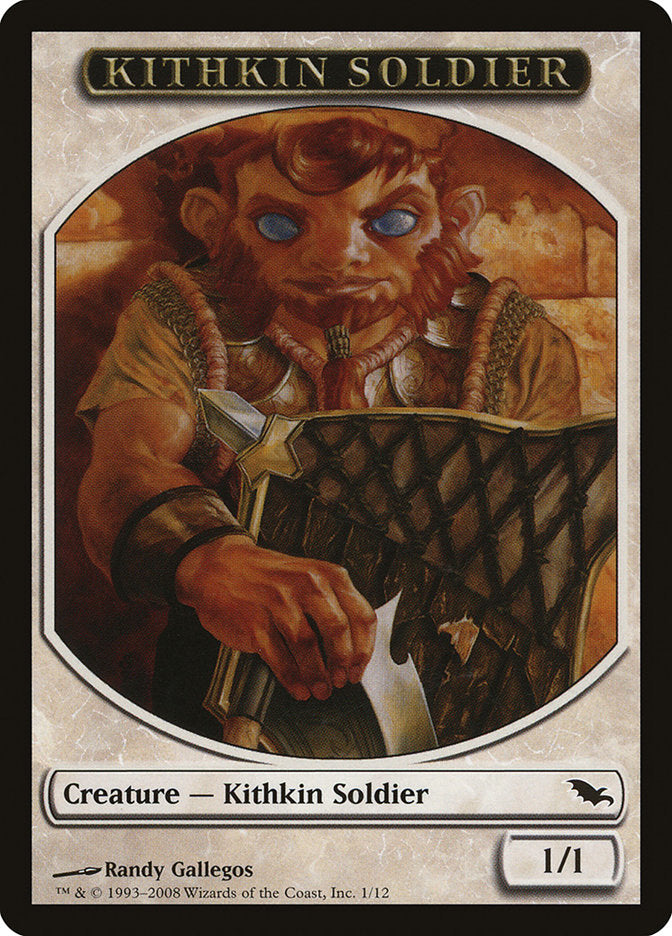 Kithkin Soldier Token [Shadowmoor Tokens] | Chromatic Games