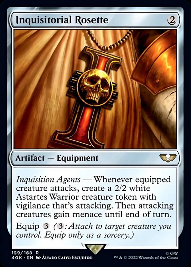 Inquisitorial Rosette (Surge Foil) [Warhammer 40,000] | Chromatic Games
