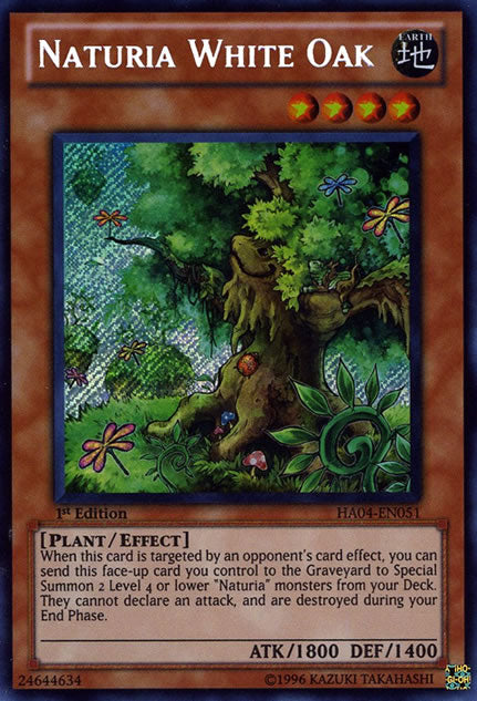 Naturia White Oak [HA04-EN051] Secret Rare | Chromatic Games