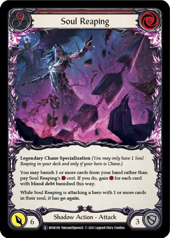 Soul Reaping [U-MON199-RF] (Monarch Unlimited)  Unlimited Rainbow Foil | Chromatic Games