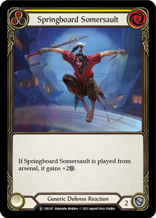 Springboard Somersault [U-CRU187] (Crucible of War Unlimited)  Unlimited Rainbow Foil | Chromatic Games