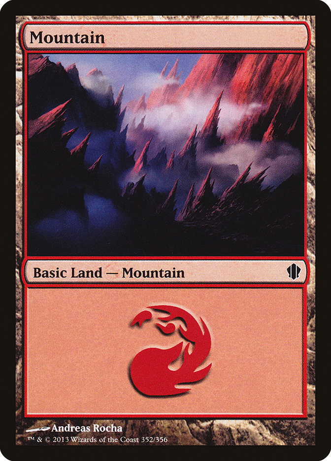 Mountain (352) [Commander 2013] | Chromatic Games