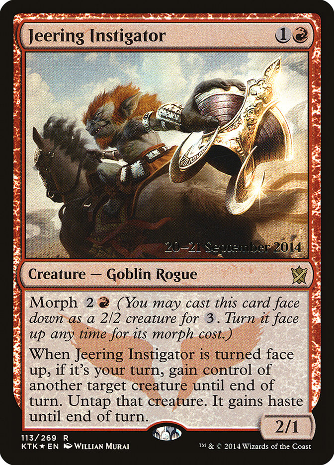 Jeering Instigator [Khans of Tarkir Prerelease Promos] | Chromatic Games