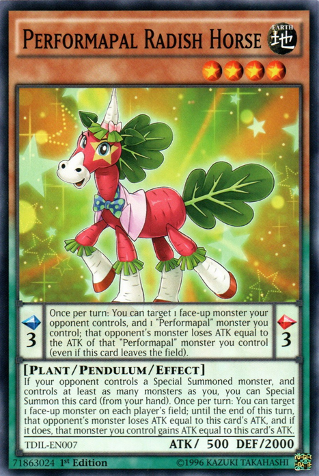 Performapal Radish Horse [TDIL-EN007] Common | Chromatic Games