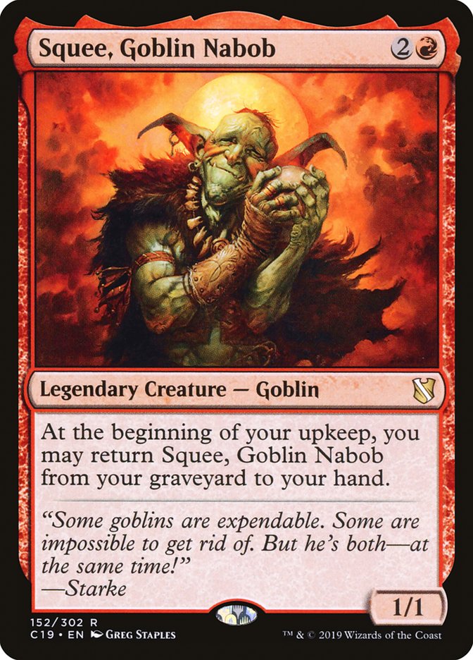 Squee, Goblin Nabob [Commander 2019] | Chromatic Games