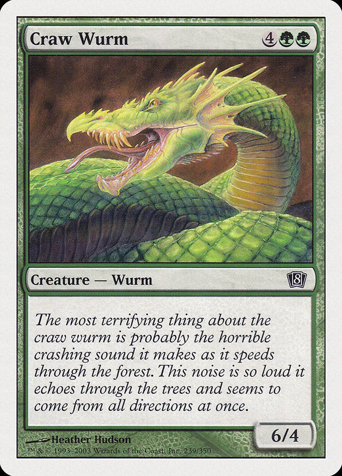 Craw Wurm [Eighth Edition] | Chromatic Games