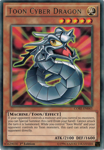 Toon Cyber Dragon [CORE-EN043] Rare | Chromatic Games