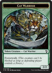 Cat Warrior // Elemental Double-Sided Token [Commander 2018 Tokens] | Chromatic Games