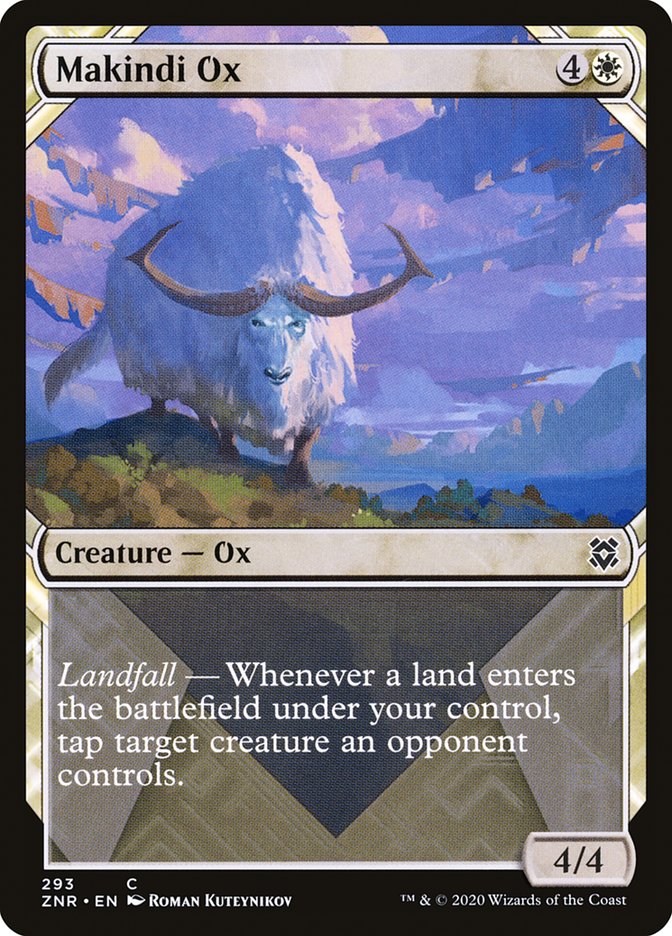 Makindi Ox (Showcase) [Zendikar Rising] | Chromatic Games