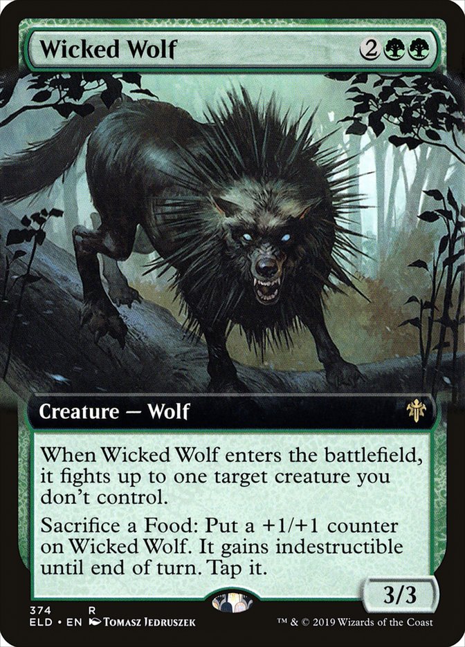 Wicked Wolf (Extended Art) [Throne of Eldraine] | Chromatic Games