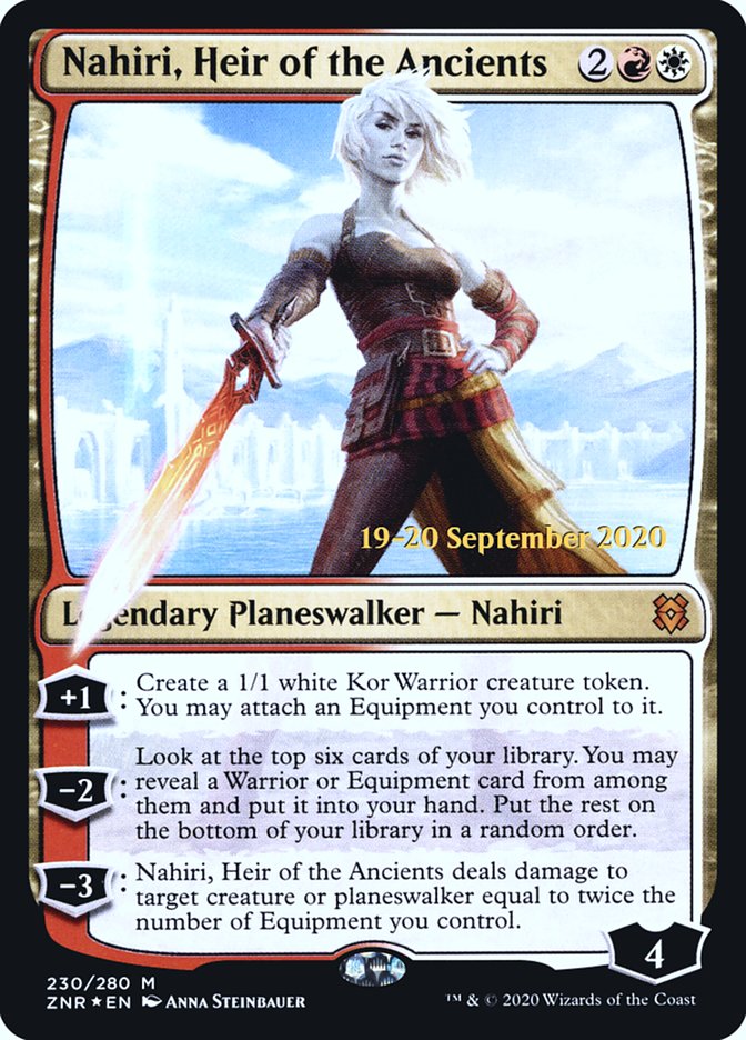 Nahiri, Heir of the Ancients [Zendikar Rising Prerelease Promos] | Chromatic Games