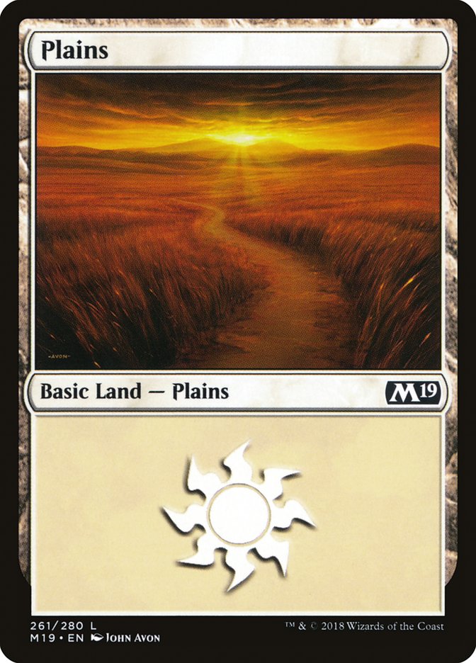 Plains (261) [Core Set 2019] | Chromatic Games