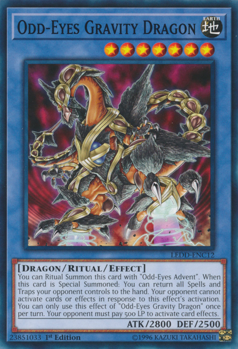 Odd-Eyes Gravity Dragon [LEDD-ENC12] Common | Chromatic Games