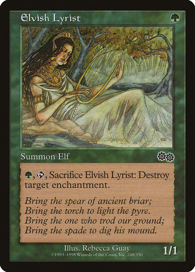 Elvish Lyrist [Urza's Saga] | Chromatic Games