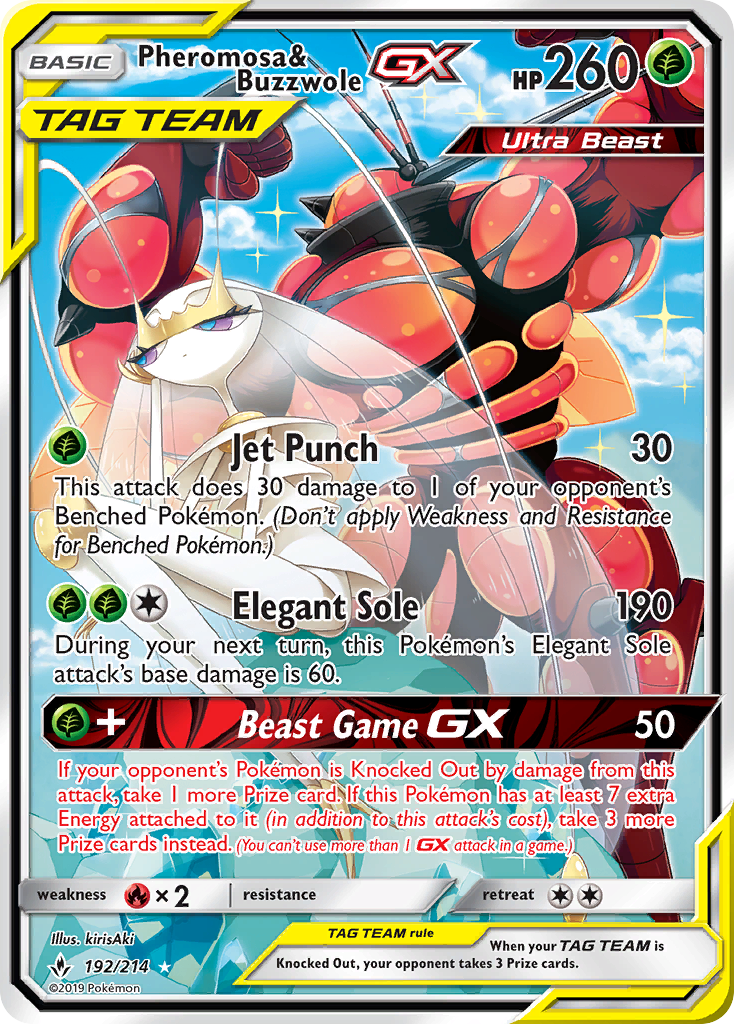 Pheromosa & Buzzwole GX [Unbroken Bonds] | Chromatic Games