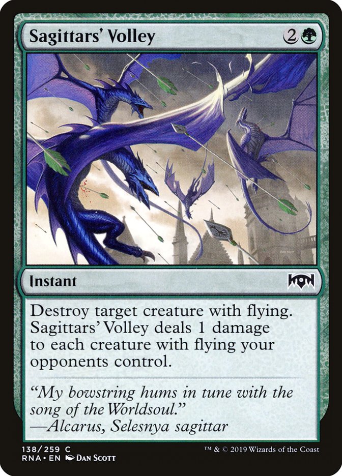 Sagittars' Volley [Ravnica Allegiance] | Chromatic Games