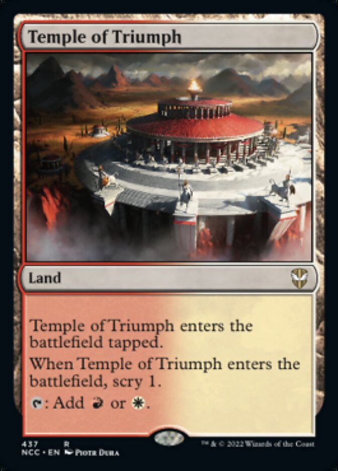 Temple of Triumph [Streets of New Capenna Commander] | Chromatic Games