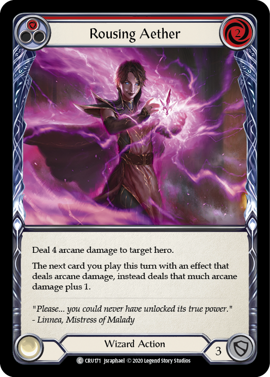Rousing Aether (Red) [CRU171] (Crucible of War)  1st Edition Rainbow Foil | Chromatic Games