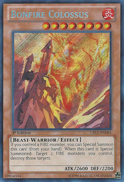 Bonfire Colossus [CBLZ-EN084] Secret Rare | Chromatic Games