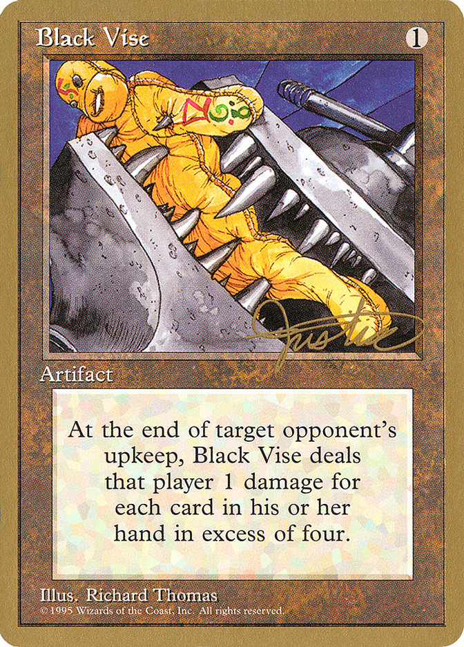 Black Vise (Mark Justice) [Pro Tour Collector Set] | Chromatic Games