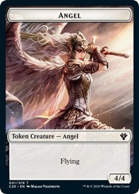 Angel // Elemental (010) Double-Sided Token [Commander 2020 Tokens] | Chromatic Games