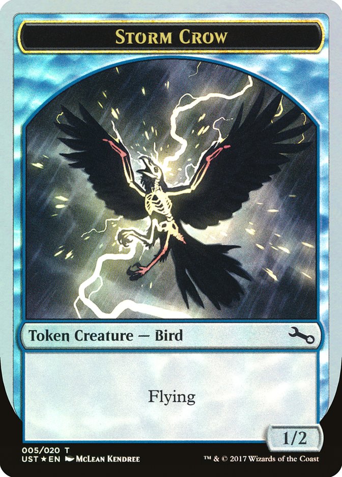 Storm Crow Token [Unstable Tokens] | Chromatic Games