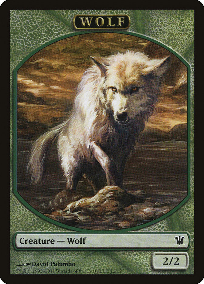 Wolf Token (12/12) [Innistrad Tokens] | Chromatic Games