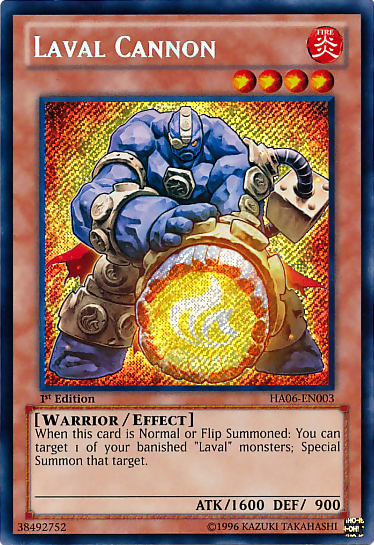 Laval Cannon [HA06-EN003] Secret Rare | Chromatic Games