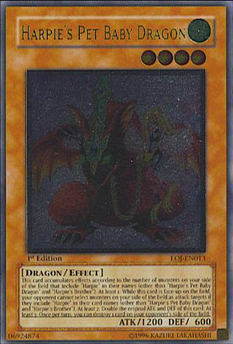 Harpie's Pet Baby Dragon (UTR) [EOJ-EN013] Ultimate Rare | Chromatic Games