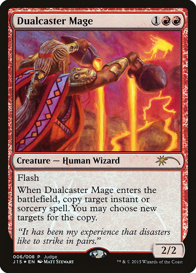 Dualcaster Mage [Judge Gift Cards 2015] | Chromatic Games