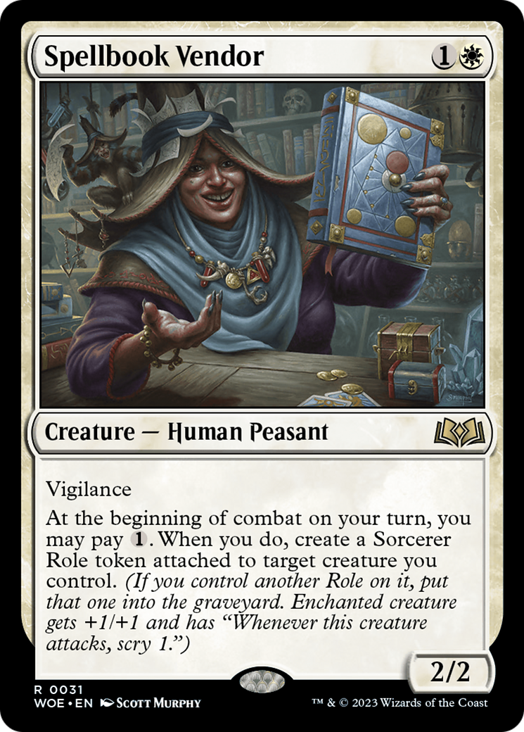 Spellbook Vendor [Wilds of Eldraine] | Chromatic Games