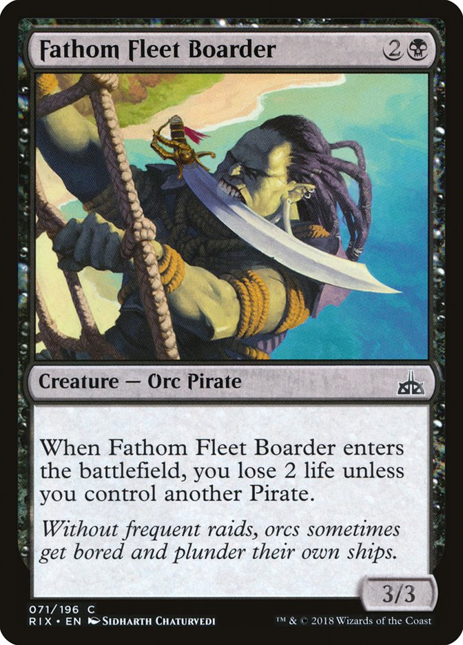 Fathom Fleet Boarder [Rivals of Ixalan] | Chromatic Games