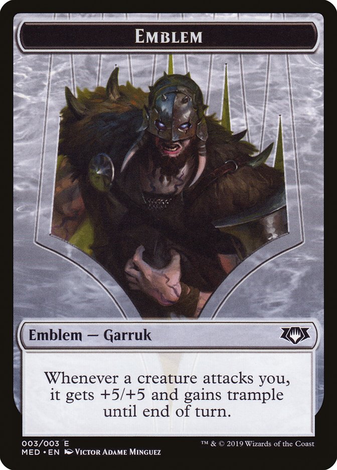 Garruk, Apex Predator Emblem [Mythic Edition Tokens] | Chromatic Games