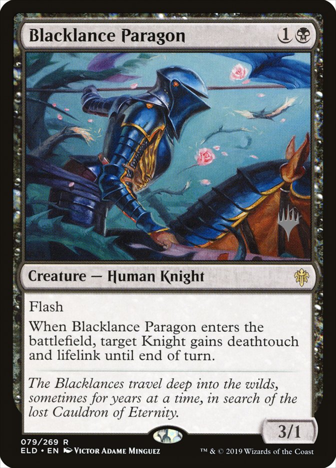 Blacklance Paragon (Promo Pack) [Throne of Eldraine Promos] | Chromatic Games