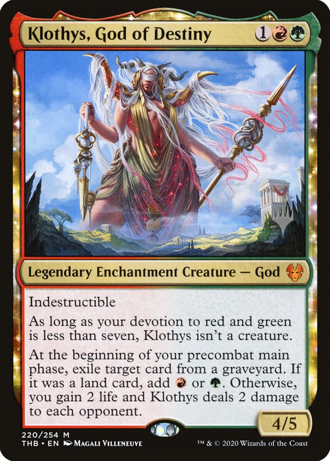 Klothys, God of Destiny (Promo Pack) [Theros Beyond Death Promos] | Chromatic Games