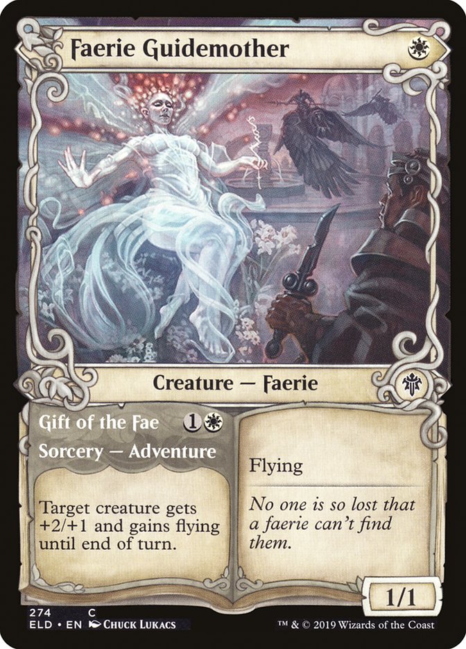 Faerie Guidemother // Gift of the Fae (Showcase) [Throne of Eldraine] | Chromatic Games