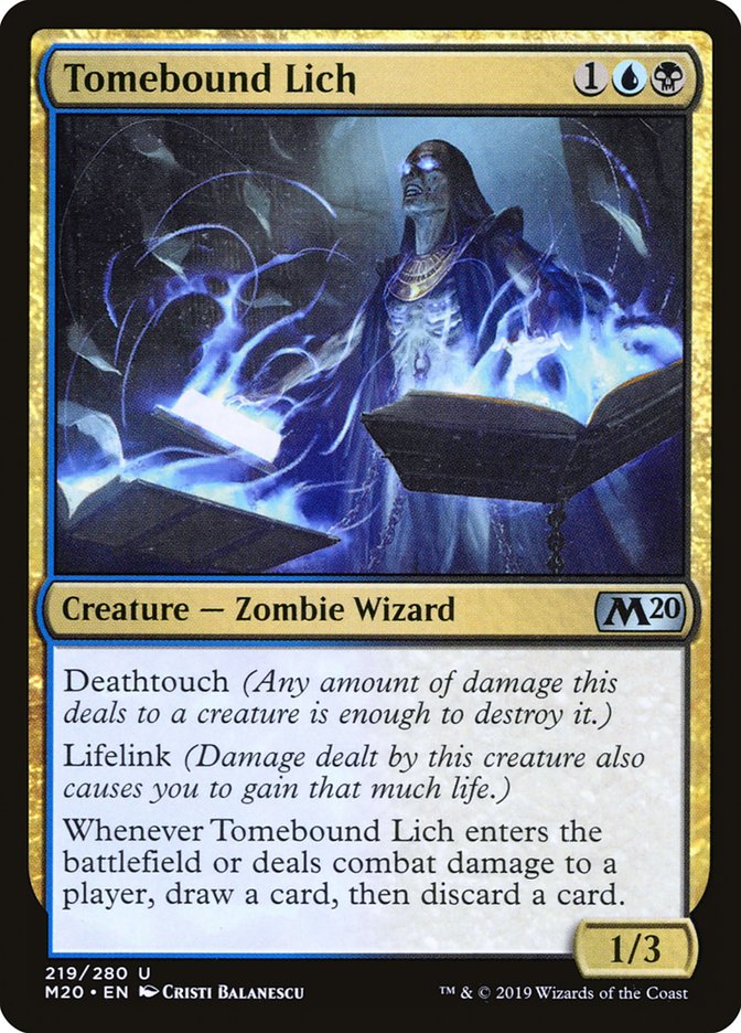 Tomebound Lich [Core Set 2020] | Chromatic Games