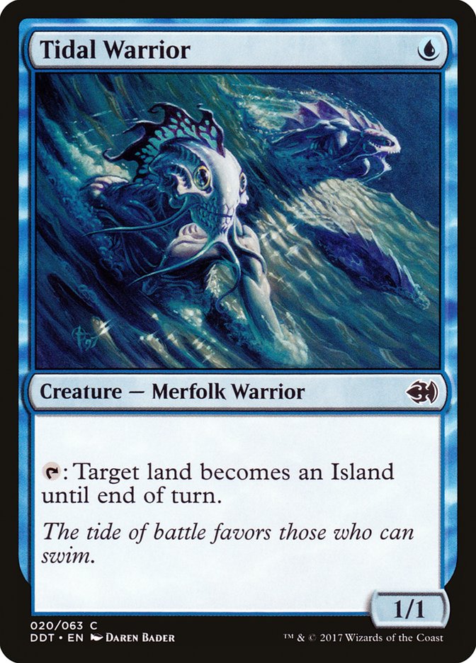 Tidal Warrior [Duel Decks: Merfolk vs. Goblins] | Chromatic Games