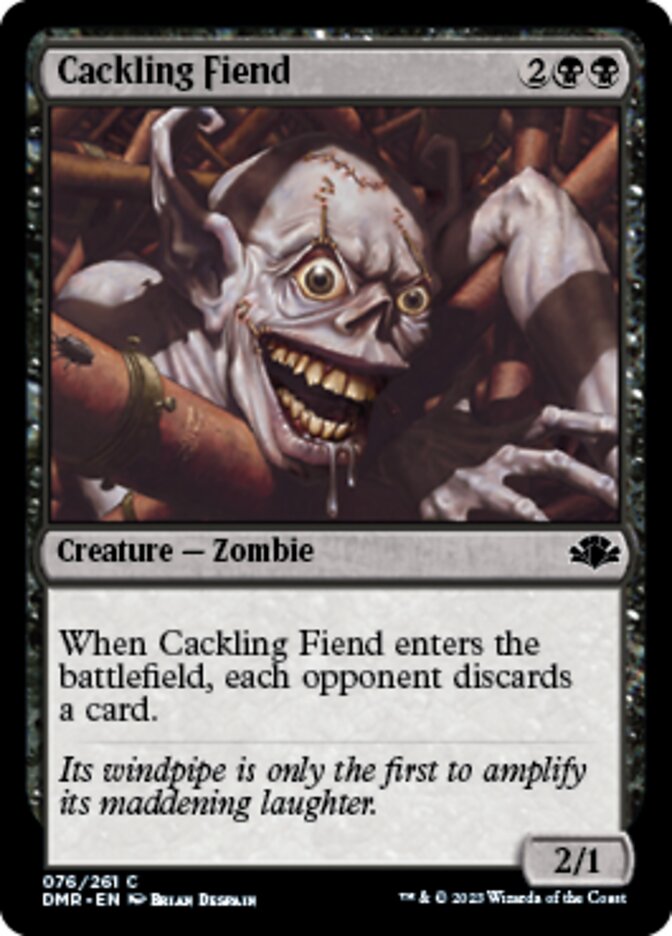 Cackling Fiend [Dominaria Remastered] | Chromatic Games