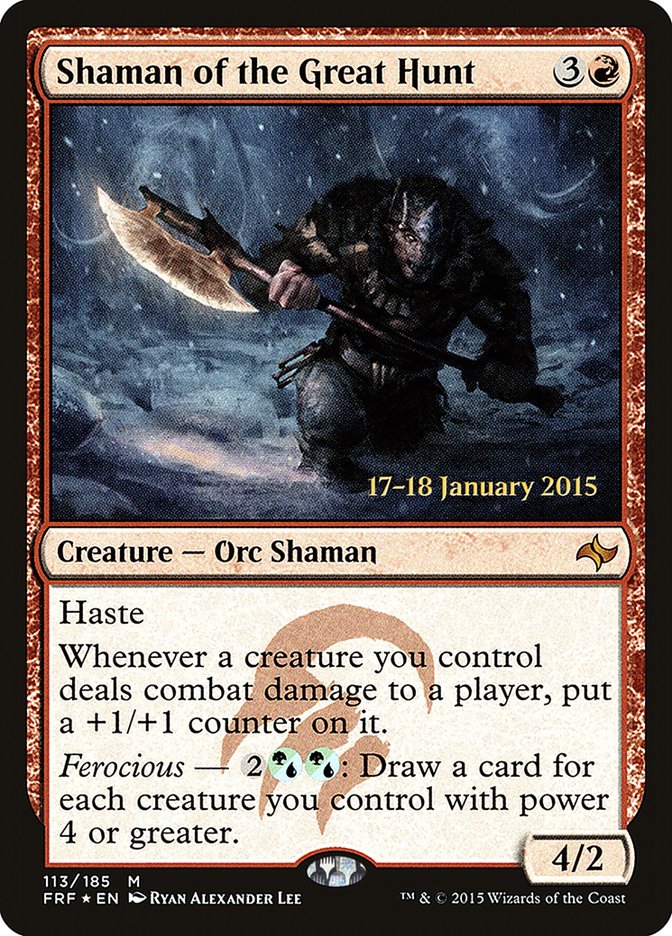 Shaman of the Great Hunt [Fate Reforged Prerelease Promos] | Chromatic Games