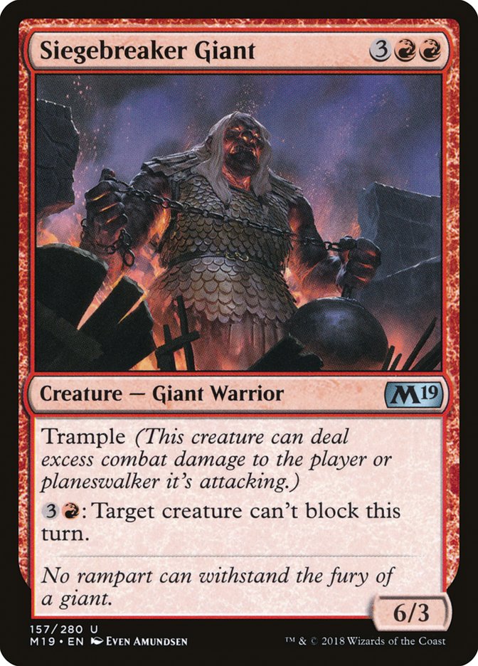 Siegebreaker Giant [Core Set 2019] | Chromatic Games