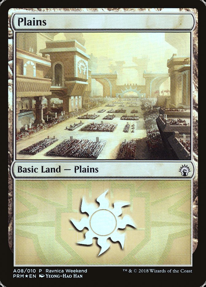 Plains (A08) [Ravnica Allegiance Ravnica Weekend] | Chromatic Games